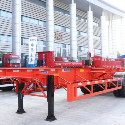 CIMC semi trailer takes part in Shandong Liangshan Auto Show!  