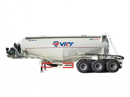 3 axles Bulk cement semi trailer