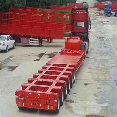  6 axles 100ton low bed semi trailer