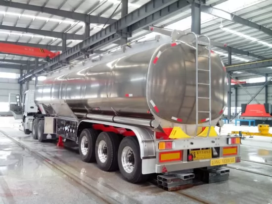 Aluminum fuel tanker semi trailer