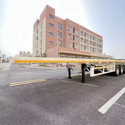 3 alxes flatbed semi trailer